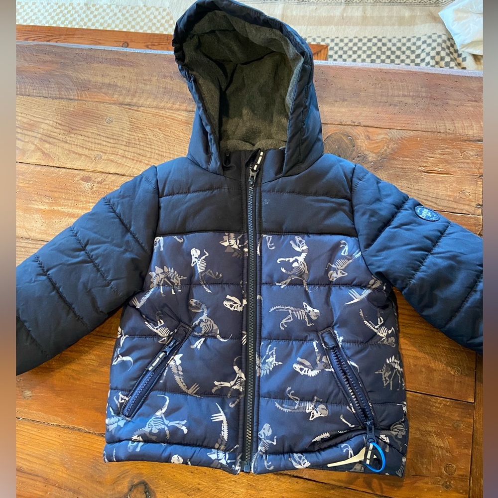 Dinosaur Snow Bib and Jacket SET - 4T